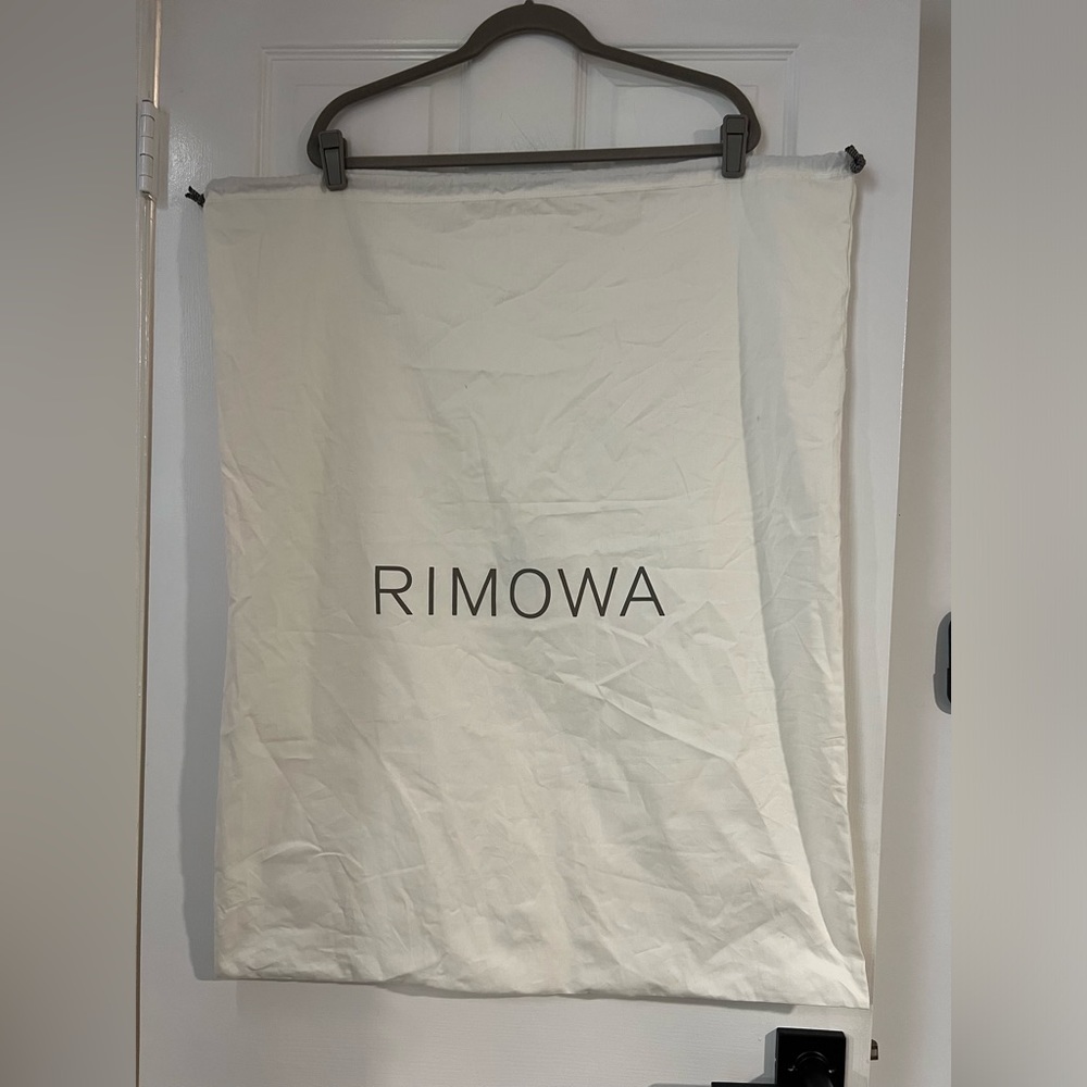 RIMOWA Large white drawstring heavier thicker bag 25x32 Suitcase Bag Laundry Bag